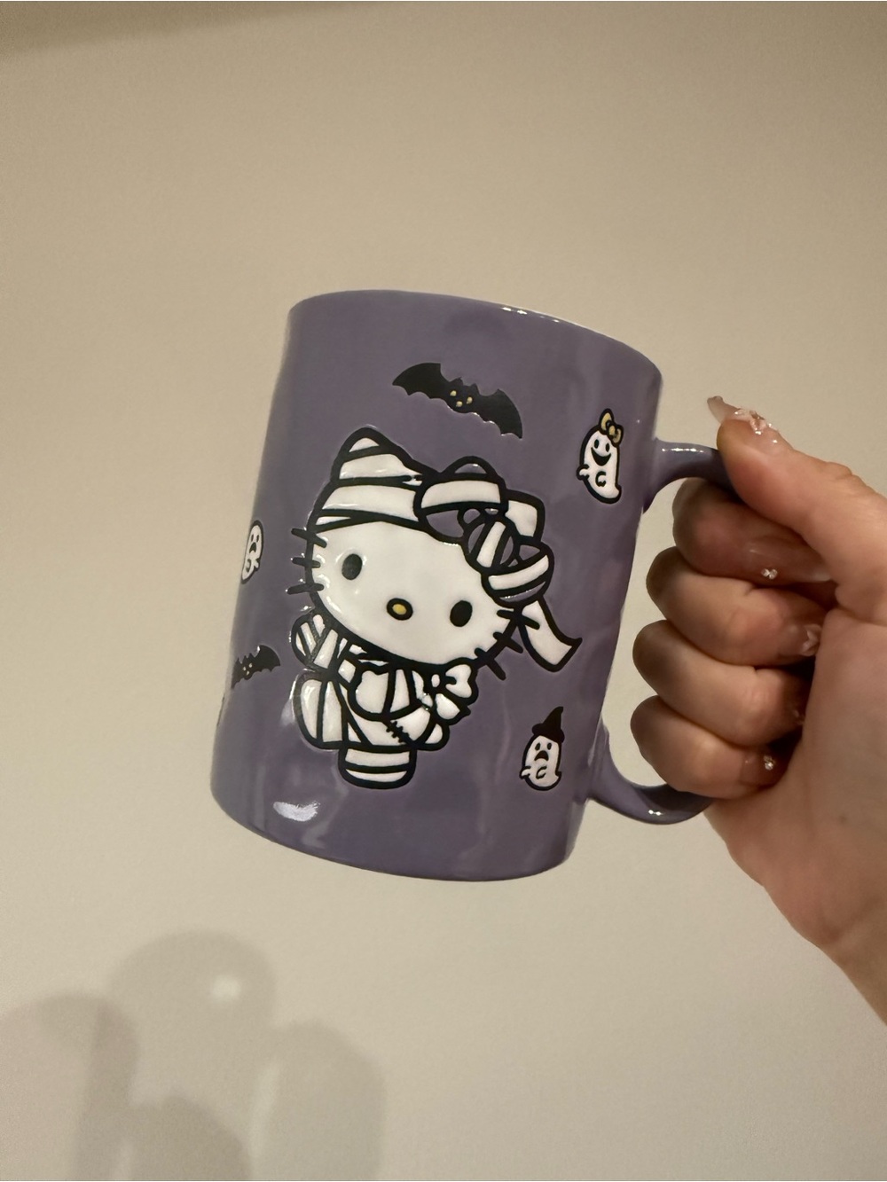 Hello Kitty Lavender Halloween Mummy Mug